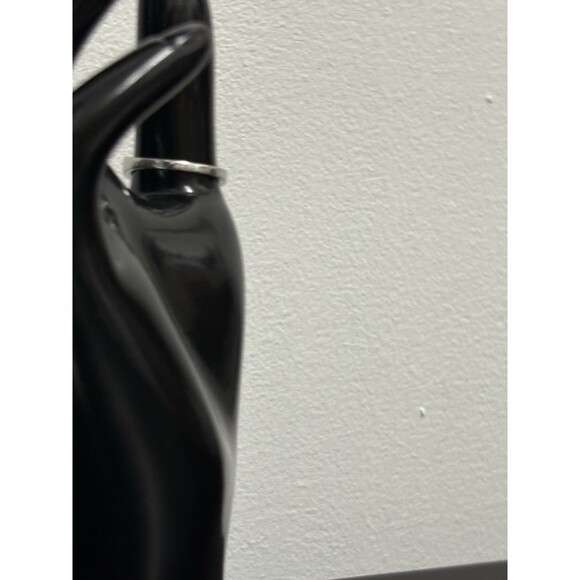 Faux Red Carnelian Stone On Silvertone Band Ring Costume Ring Size 9.75 - Picture 13 of 16